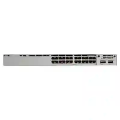 Switch Cisco Catalyst C9300-24UX-E, 24 porturi, PoE