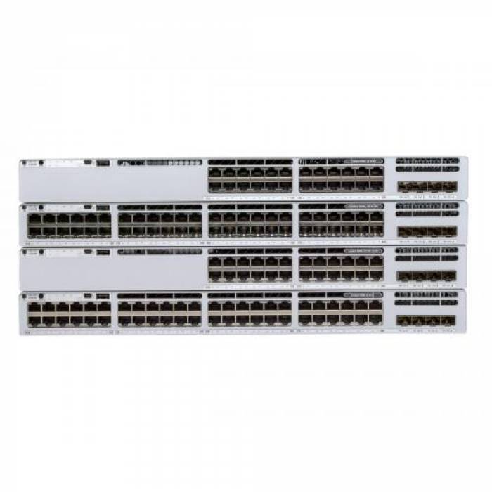 Switch Cisco Catalyst C9300L-24P-4X-A, 24 porturi, PoE