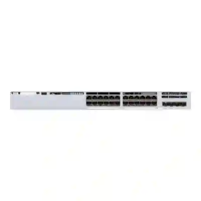 Switch Cisco Catalyst C9300L-24P-4X-E, 24 porturi, PoE