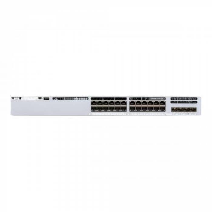 Switch Cisco Catalyst C9300L-24P-4X-E, 24 porturi, PoE