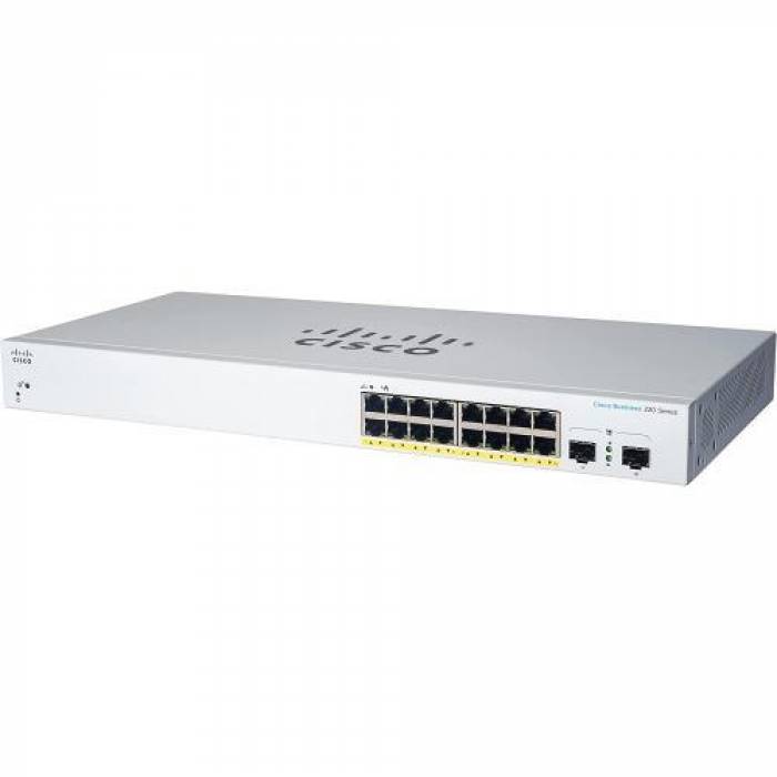 Switch Cisco CBS220-16P-2G, 16 porturi