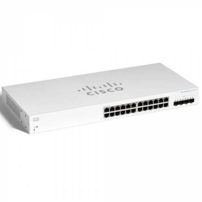 Switch Cisco CBS220-24T-4X, 24 porturi