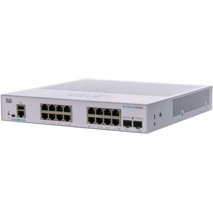 Switch Cisco CBS250-16T-2G-EU, 16 Porturi