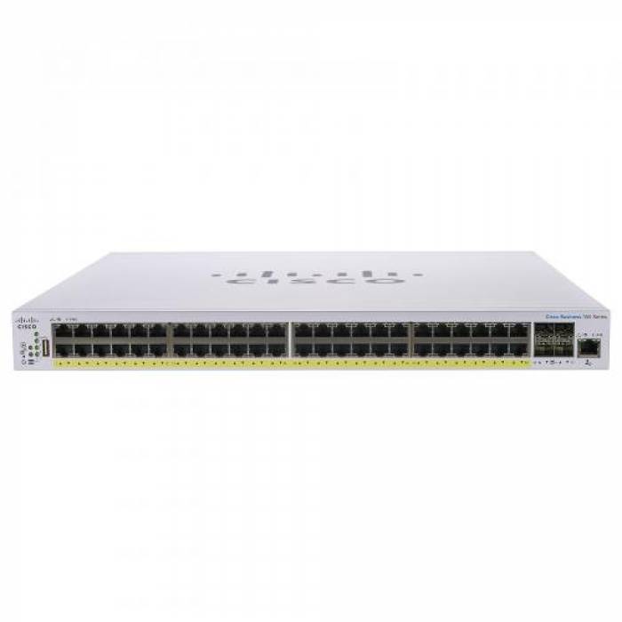 Switch Cisco CBS250-48P-4G-EU, 48 Porturi, PoE