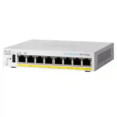 Switch Cisco CBS250-8T-D-EU, 8 Porturi, PoE
