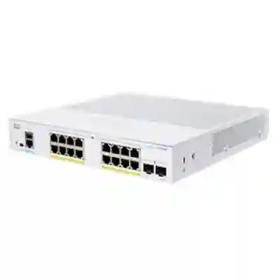 Switch Cisco CBS350-16FP-2G, 16 porturi, PoE