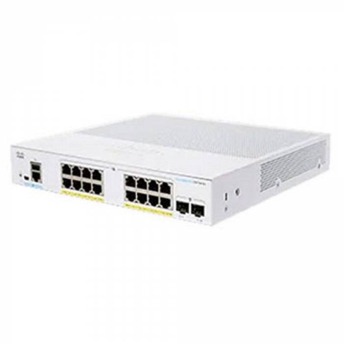 Switch Cisco CBS350-16FP-2G, 16 porturi, PoE