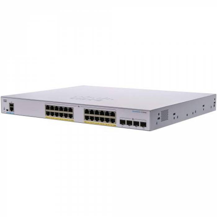 Switch Cisco CBS350-24MGP-4X, 24 porturi