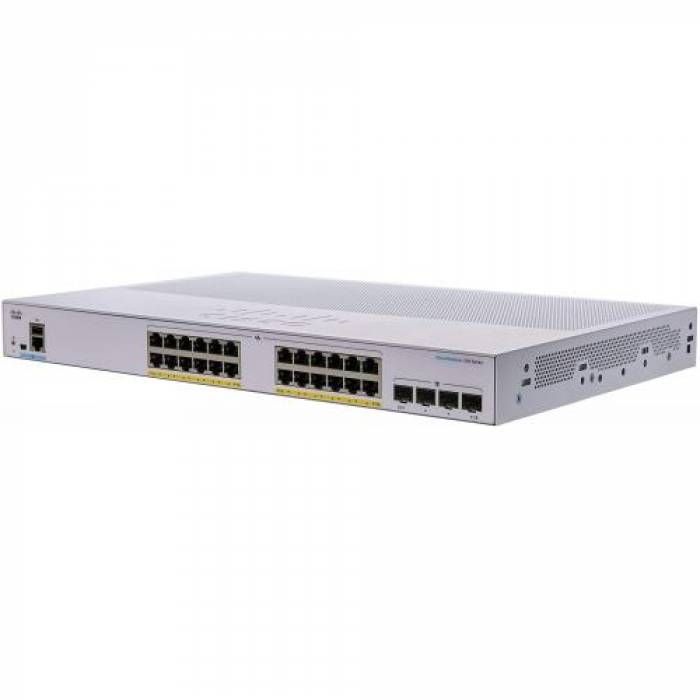 Switch Cisco CBS350-24NGP-4X, 24 porturi