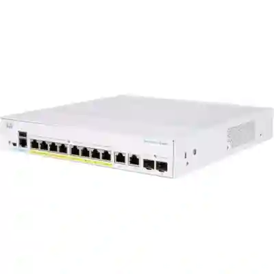 Switch Cisco CBS350-8FP-2G-EU, 8 porturi
