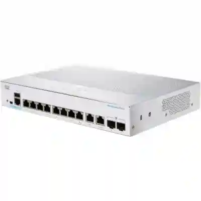 Switch Cisco CBS350-8MP-2X, 8 porturi