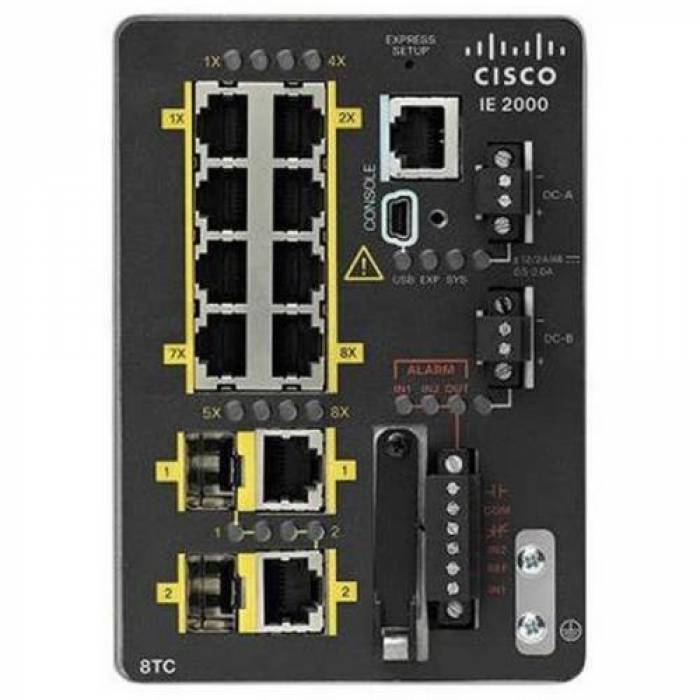 Switch Cisco IE-2000-8TC-G-L, 8 porturi