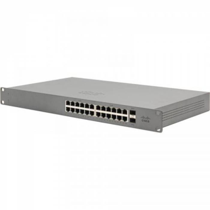 Switch Cisco Meraki Go GS110-24P-HW, 24 Porturi