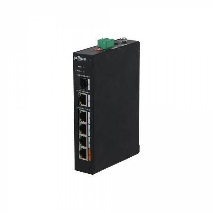 Switch Dahua PFS3106-4ET-60-V2, 4 porturi, PoE