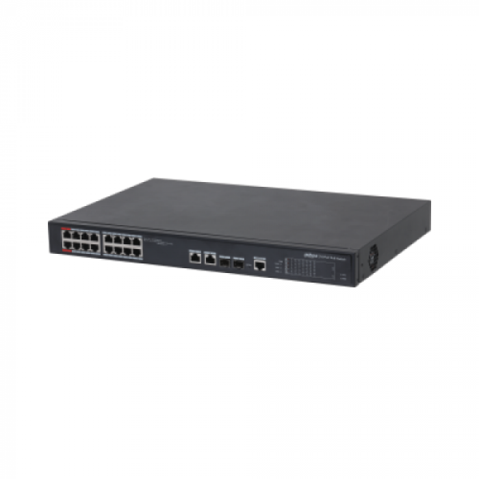 Switch Dahua PFS4218-16ET-240-V3, 16 porturi, PoE