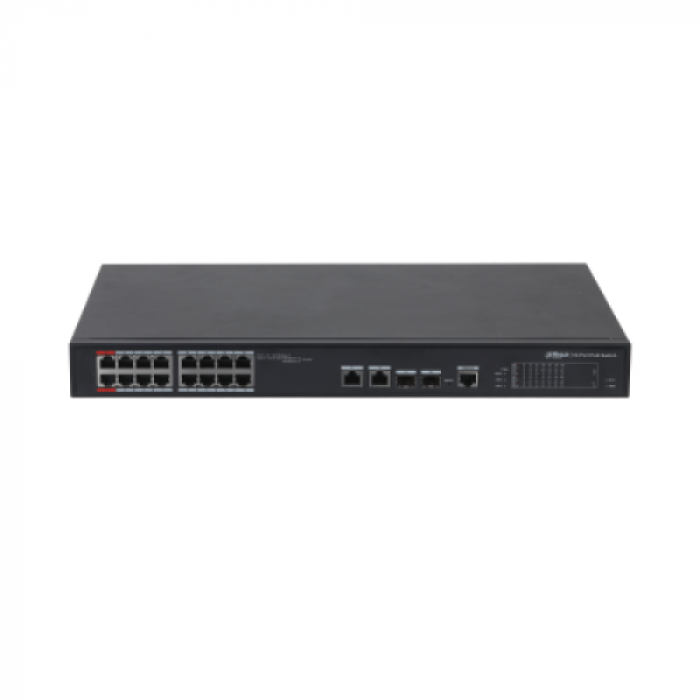 Switch Dahua PFS4218-16ET-240-V3, 16 porturi, PoE