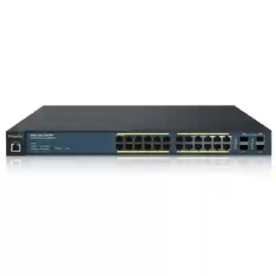 Switch EnGenius EWS1200-28TFP, 24 Porturi Poe