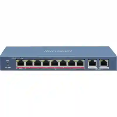 Switch Hikvision DS-3E0310HP-E, 8 porturi, PoE