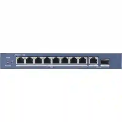 Switch Hikvision DS-3E0510P-E, 8 porturi, PoE