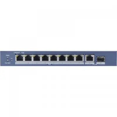 Switch Hikvision DS-3E0510P-E, 8 porturi, PoE