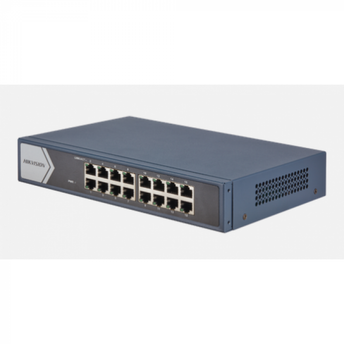 Switch Hikvision DS-3E0516-E(B), 16 Porturi