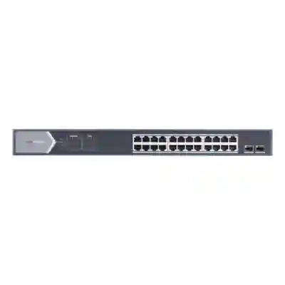 Switch Hikvision DS-3E0526P-E/M, 24 porturi, PoE