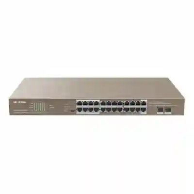 Switch IP-COM G1124P-24-250W, 24 porturi, PoE