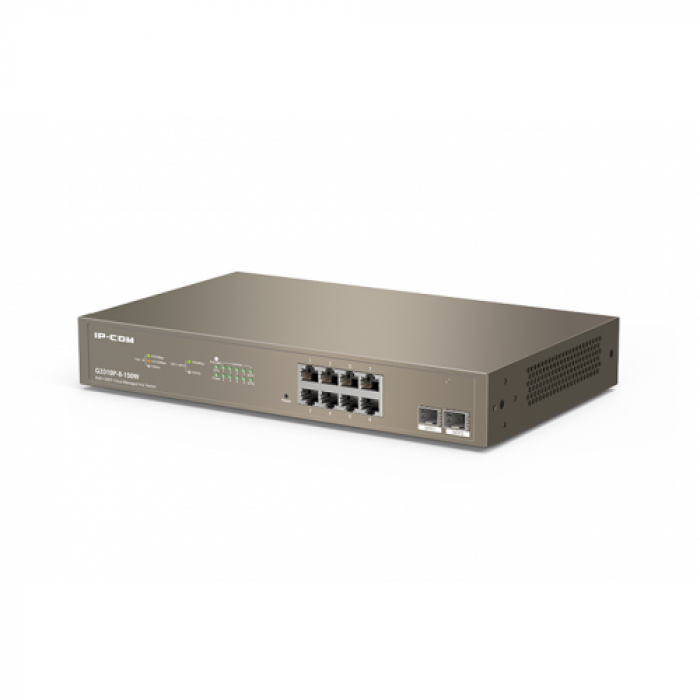 Switch IP-COM G3310P-8-150W, 8 porturi, PoE