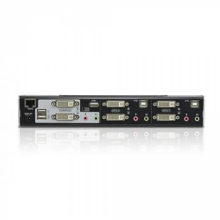 Switch KVM Aten CS1642A-AT-G, 2x USB, Silver