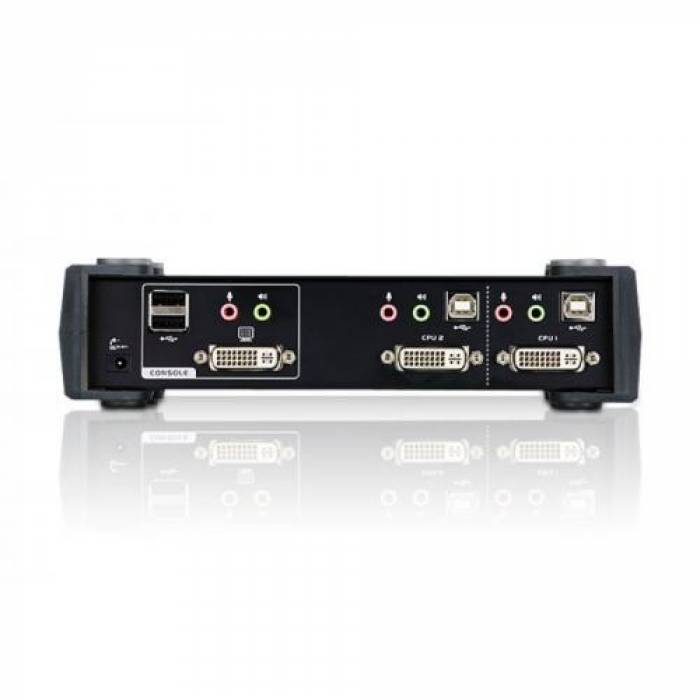 Switch KVM ATEN CS1762A, 2x USB, Black