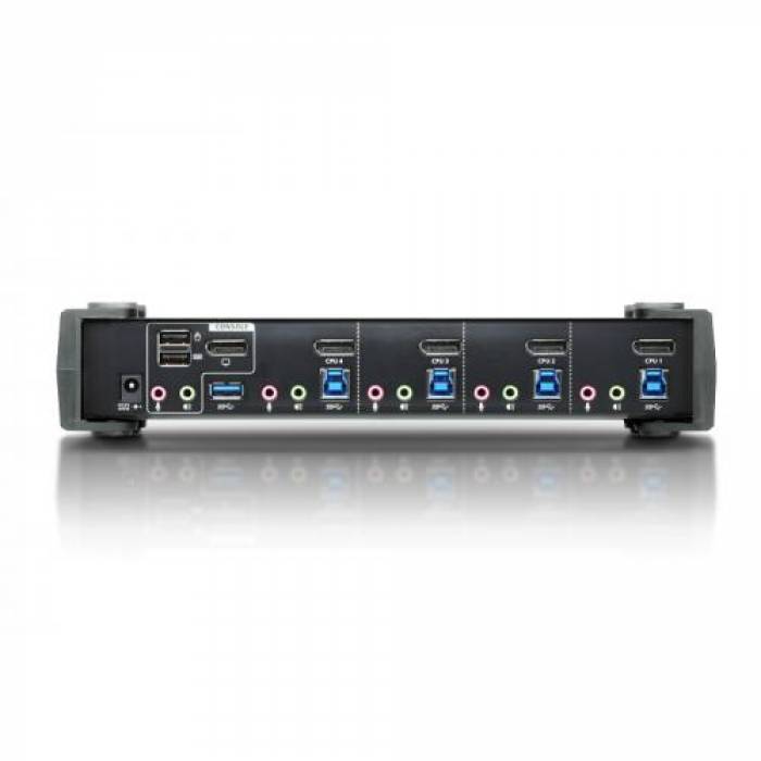 Switch KVM ATEN CS1924M, 4x USB 3.0, Black