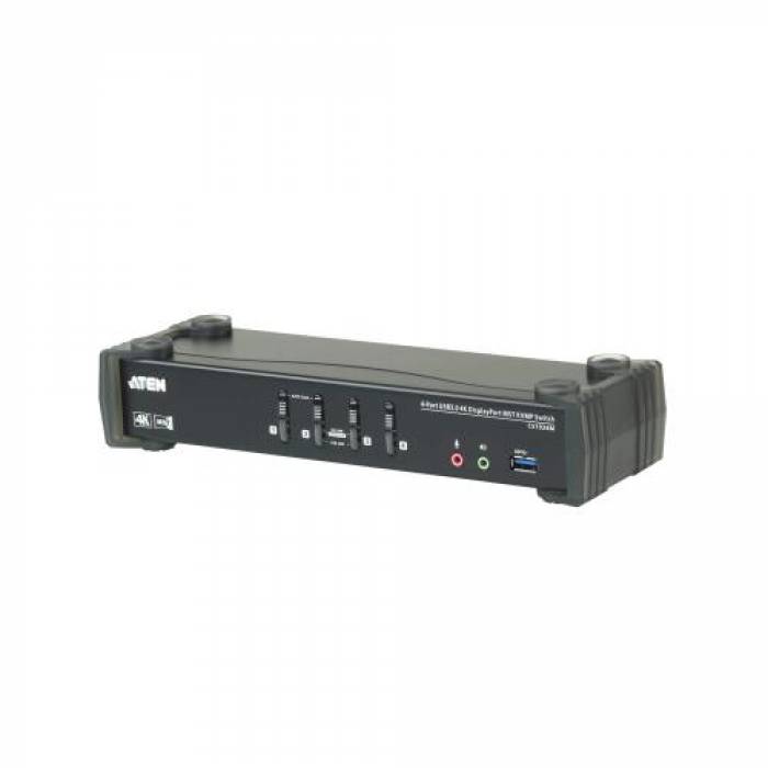 Switch KVM ATEN CS1924M, 4x USB 3.0, Black