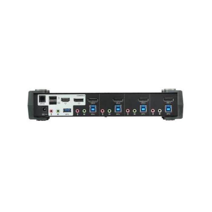 Switch KVM ATEN CS1924M, 4x USB 3.0, Black