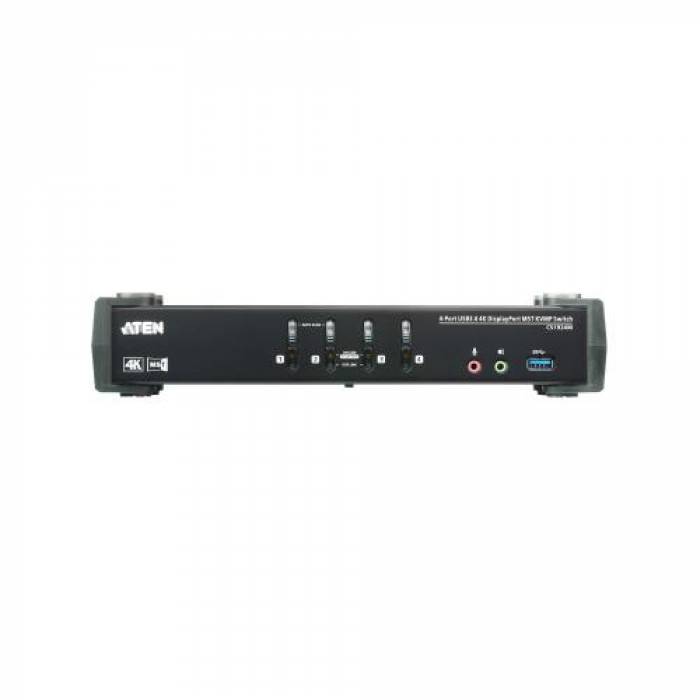 Switch KVM ATEN CS1924M, 4x USB 3.0, Black