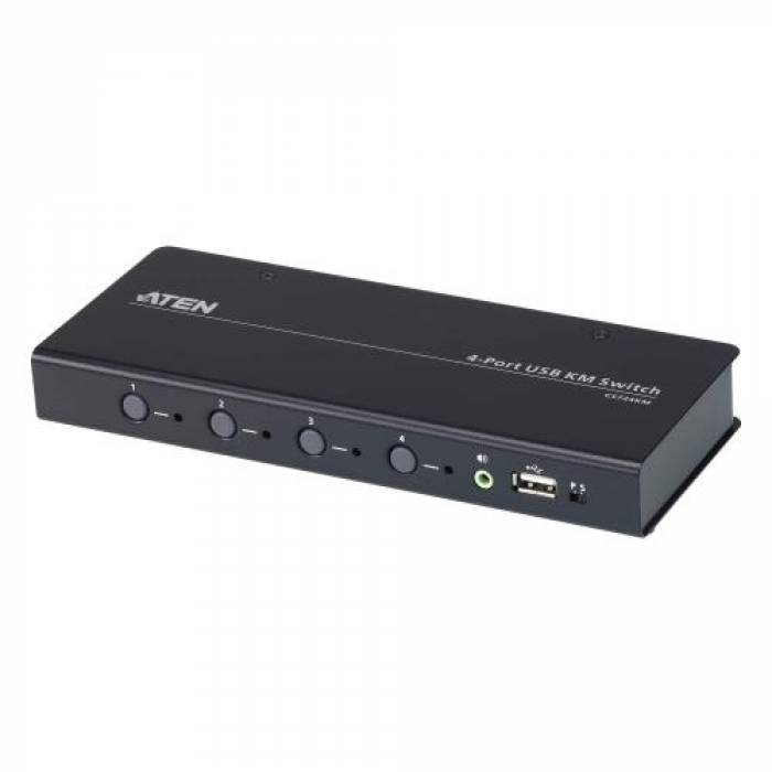 Switch KVM ATEN CS724K, 4x USB, Black