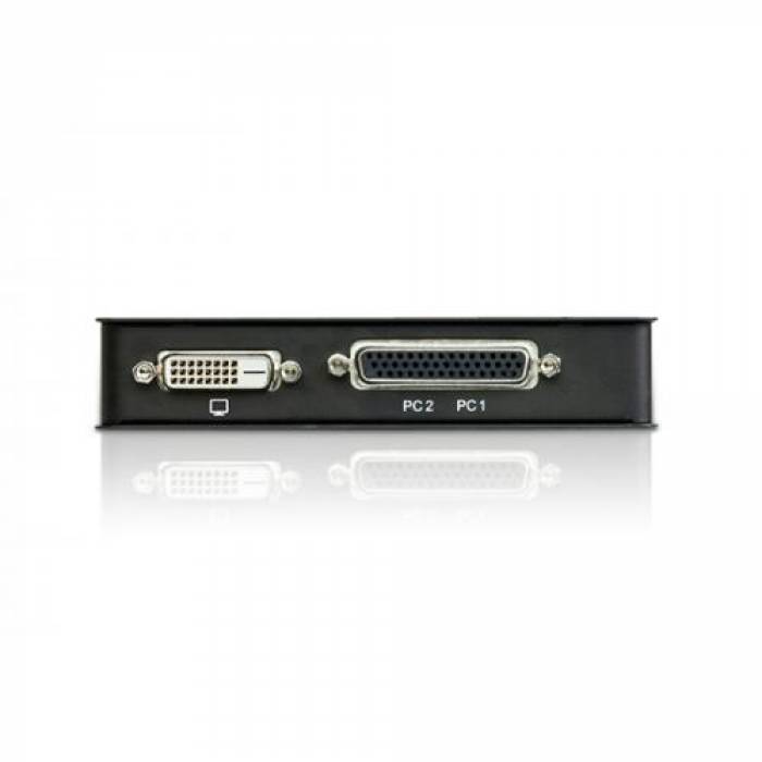 Switch KVM ATEN CS72D, 2x USB, Black