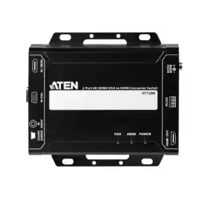 Switch KVM ATEN VC1280-AT-G, Black