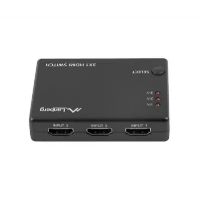 Switch KVM Lanberg SWV-HDMI-0003, 3x HDMI