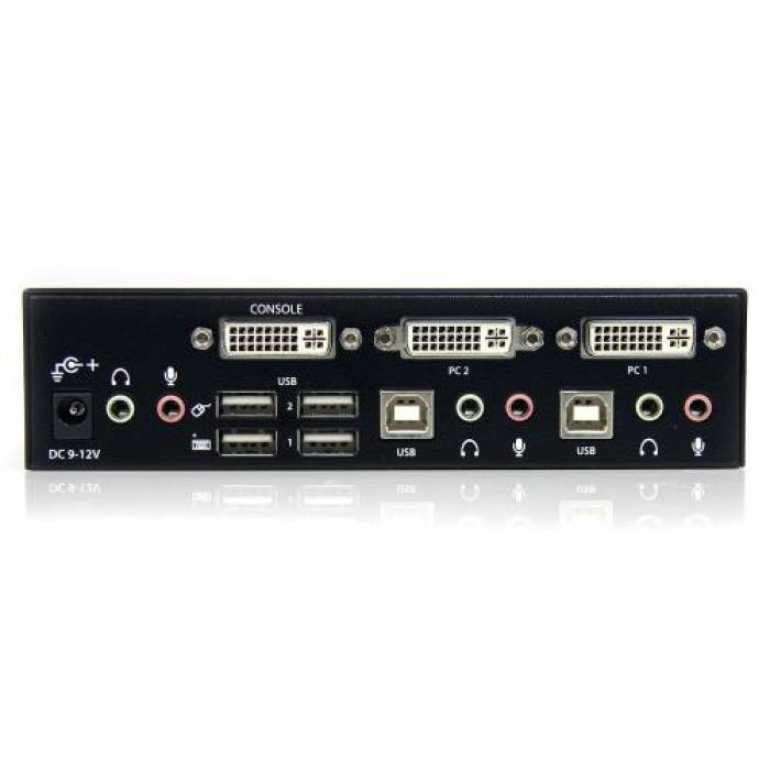 Switch KVM Startech SV231DVIUAHR, 2x DVI