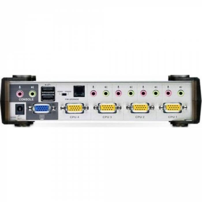 Switch KVM TEN CS1734AC, 4x USB, Silver