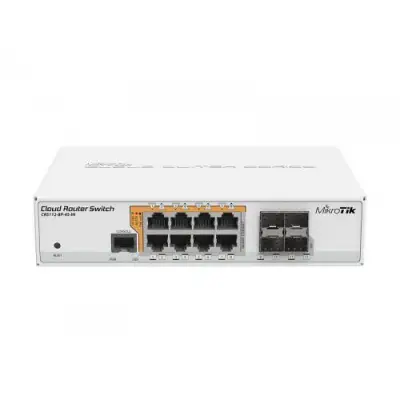 Switch MikroTik CRS112-8P-4S-IN, 8 porturi PoE