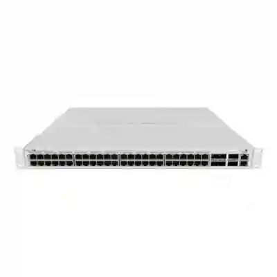 Switch MikroTik CRS354-48P-4S+2Q+RM, 48 porturi, PoE