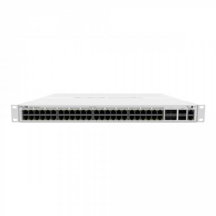 Switch MikroTik CRS354-48P-4S+2Q+RM, 48 porturi, PoE