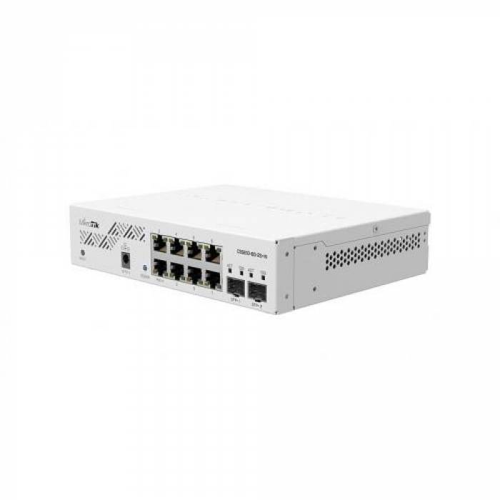 Switch MikroTik CSS610-8G-2S+IN, 8 porturi PoE