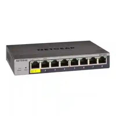 Switch NetGear GS108Tv3, 8 porturi