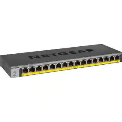 Switch Netgear GS116LP, 16 Porturi, PoE+