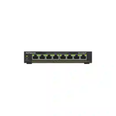 Switch Netgear GS308EP, 8 porturi, PoE+