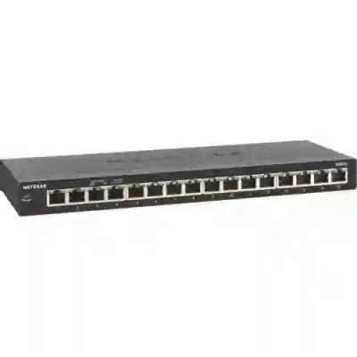 Switch Netgear GS316EP-100PES, 16 porturi