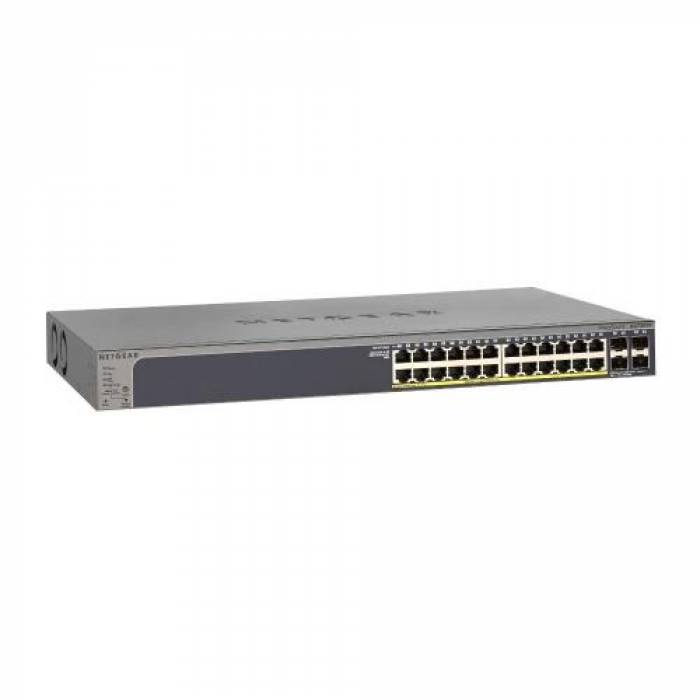 Switch Netgear GS728TP, 24 porturi, PoE
