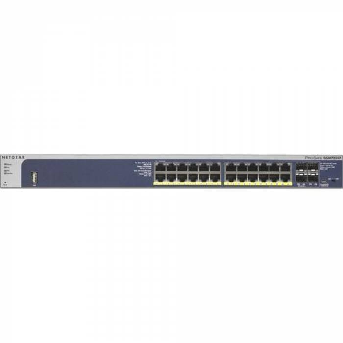 Switch Netgear M4100-24G-POE+ L2+, 24 Porturi, PoE